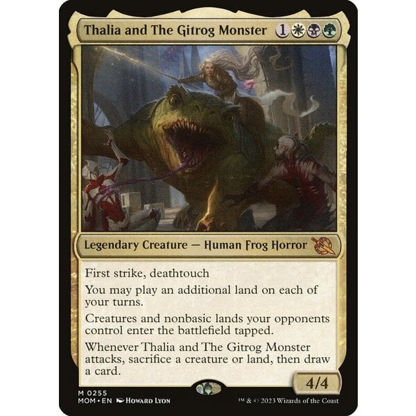 Magic: The Gathering Thalia and The Gitrog Monster (255) Lightly Played