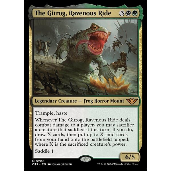 Magic: The Gathering The Gitrog, Ravenous Ride (206) Lightly Played