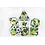 Foam Brain Green Flame RPG Dice Set Acquisitions Inc