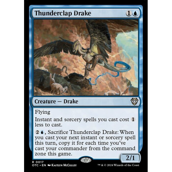 Magic: The Gathering Thunderclap Drake (017) Lightly Played