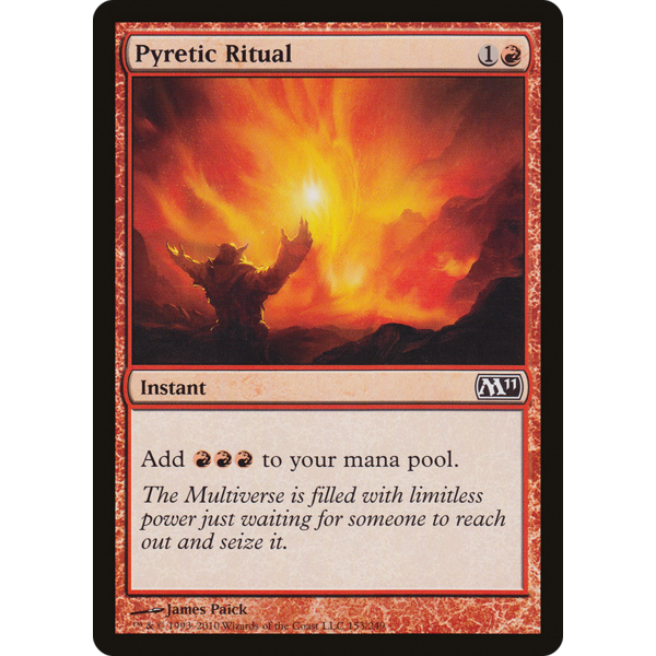 Magic: The Gathering Pyretic Ritual (153) Lightly Played