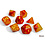 Chessex Lab Dice Gellow-Red/yellow Polyhedral Luminary 7-Dice Set