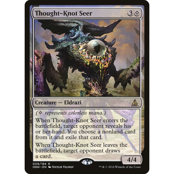 Magic: The Gathering Thought-Knot Seer (9) Lightly Played