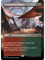 Magic: The Gathering Commercial District (Borderless) (324) Lightly Played