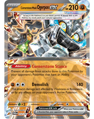 Pokemon Cornerstone Mask Ogerpon ex (112) Lightly Played