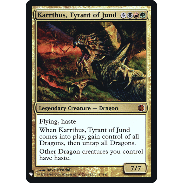 Magic: The Gathering Karrthus, Tyrant of Jund (117) Lightly Played Foil