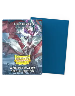 Arcane Tinmen Dragon Shield Dual Matte Blue Silver 100 Standard