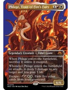 Magic: The Gathering Phlage, Titan of Fire's Fury (Borderless) (379) Near Mint Foil
