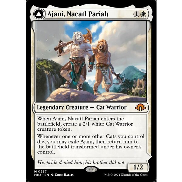 Magic: The Gathering Ajani, Nacatl Pariah (237) Lightly Played