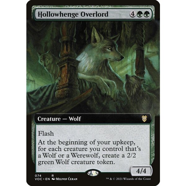 Magic: The Gathering Hollowhenge Overlord (Extended Art) (074) Moderately Played
