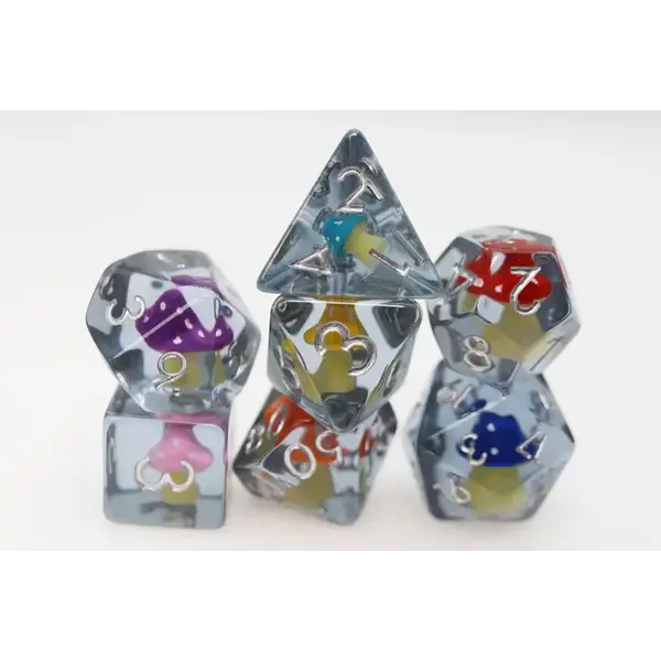 Foam Brain Whimsical Mushrooms RPG Dice Set