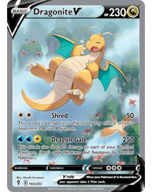 Pokemon Dragonite V (Alternate Full Art) (192) Near Mint
