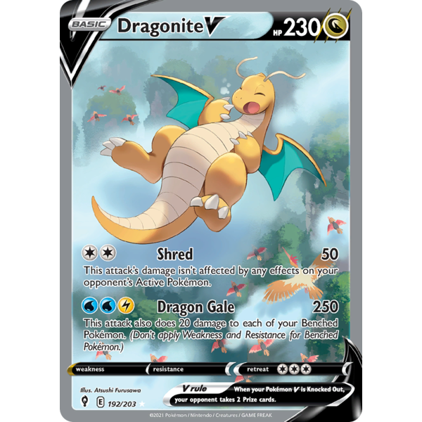Pokemon Dragonite V (Alternate Full Art) (192) Near Mint