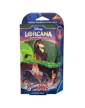 Ravensburger Disney Lorcana: Shimmering Skies Starter Deck (Emerald & Steel)