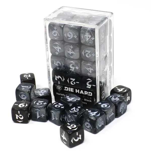 Die Hard Dice MtG Spindown Counters - Variety Power Pack - Black