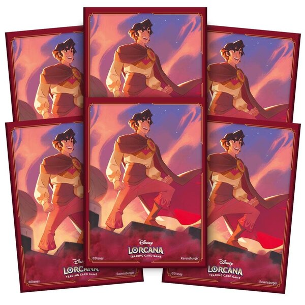 Ravensburger Disney Lorcana Card Sleeves - Aladdin - Heroic Outlaw (65-Pack)