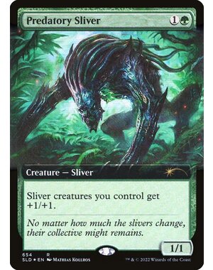 Magic: The Gathering Predatory Sliver (Extended Art) (654) Lightly Played Foil