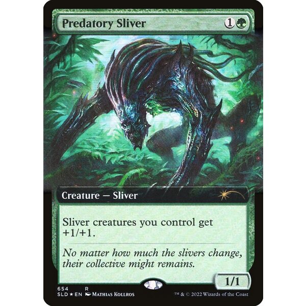 Magic: The Gathering Predatory Sliver (Extended Art) (654) Lightly Played Foil