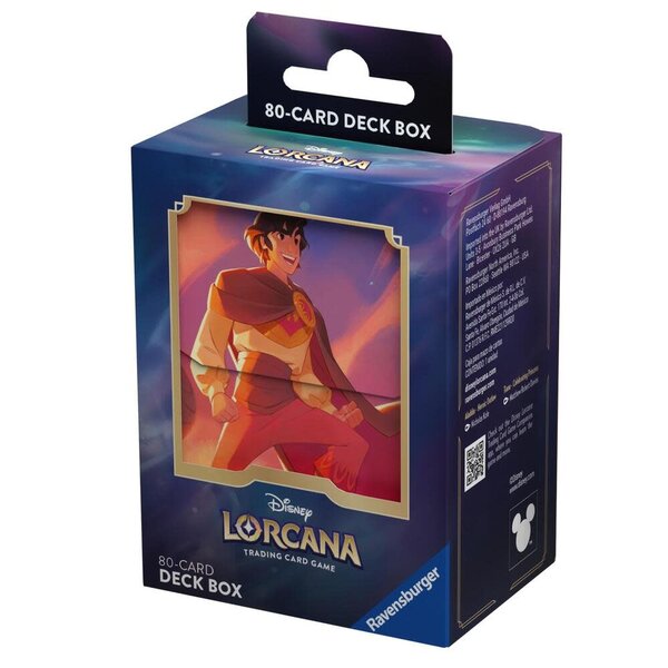 Ravensburger Disney Lorcana Deck Box - Aladdin - Heroic Outlaw