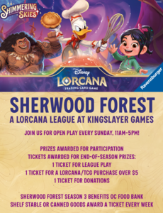 Disney Lorcana Sherwood Forest - A Lorcana League at Kingslayer Games - Season 3