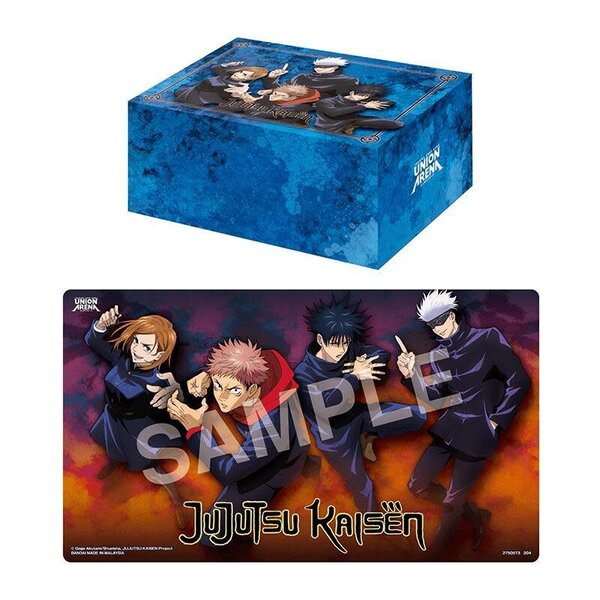 Bandai Union Arena Playmat & Half Storage Box Set: Jujutsu Kaisen