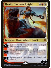 Magic: The Gathering Huatli, Dinosaur Knight (285) Lightly Played Foil
