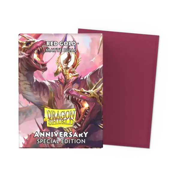 Arcane Tinmen Dragon Shield Dual Matte Pomegranate & Gold 100 Standard