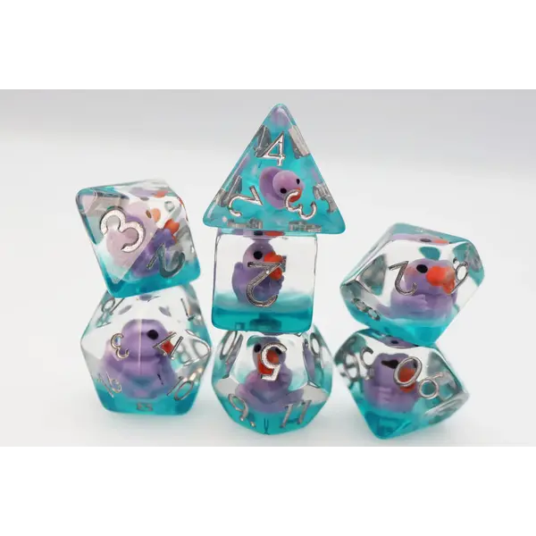 Foam Brain Lovely Duck RPG Dice Set