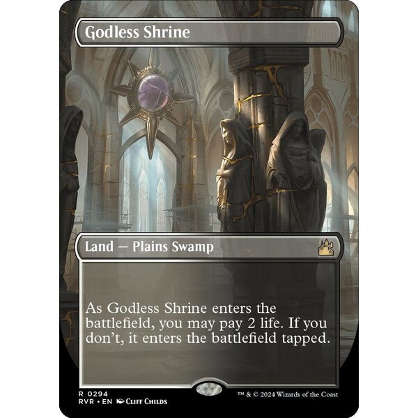 Magic: The Gathering Godless Shrine (Borderless) (294) Near Mint