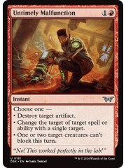 Magic: The Gathering Untimely Malfunction (161) Lightly Played
