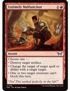 Magic: The Gathering Untimely Malfunction (161) Lightly Played