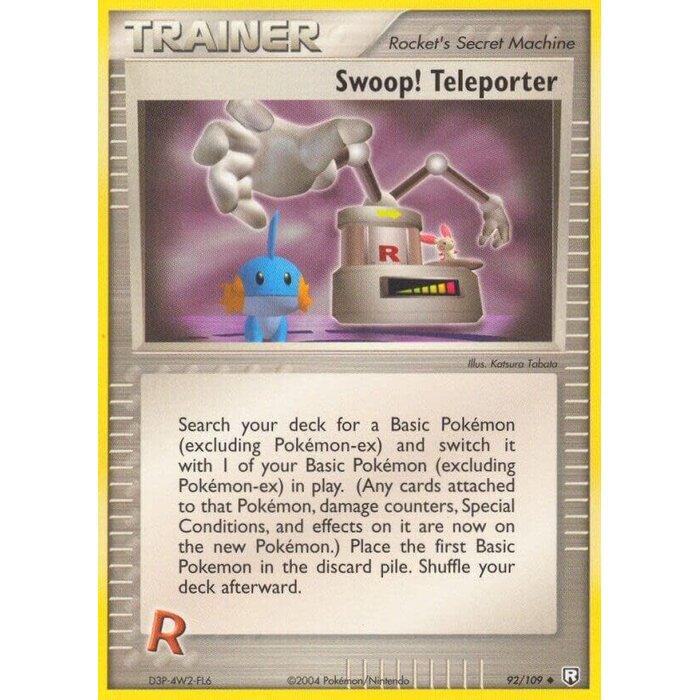 Pokemon Swoop! Teleporter (092) Lightly Played