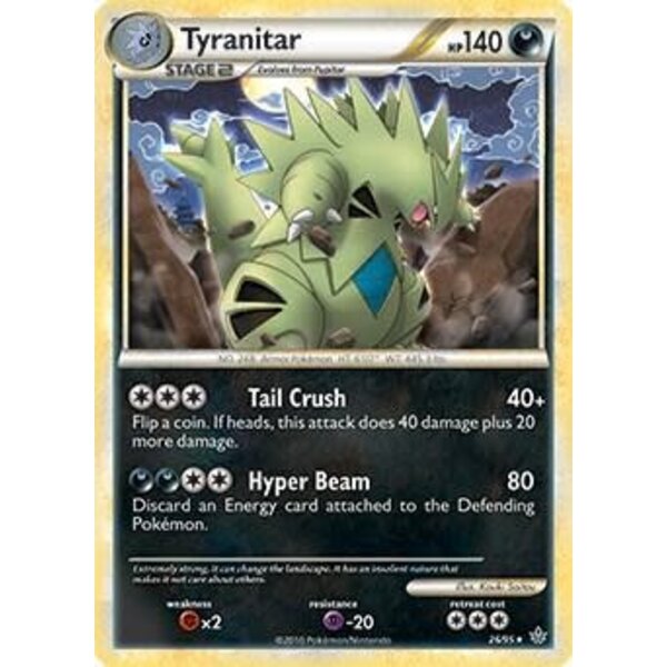 Pokemon Tyranitar (026) Damaged