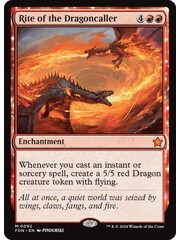 Magic: The Gathering Rite of the Dragoncaller (092) Lightly Played