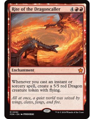 Magic: The Gathering Rite of the Dragoncaller (092) Lightly Played