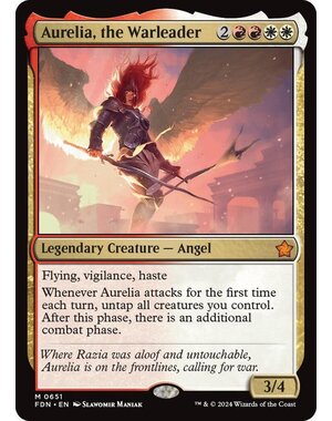 Magic: The Gathering Aurelia, the Warleader (651) Lightly Played
