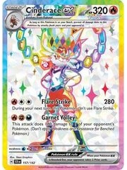 Pokemon Cinderace ex (157) Lightly Played Holofoil
