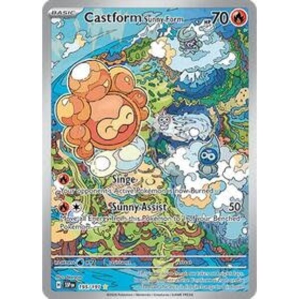 Pokemon Castform Sunny Form (195) Lightly Played Holofoil
