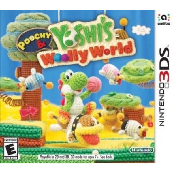 Nintendo Poochy & Yoshi's Woolly World [Nintendo 3DS] Loose Cartridge
