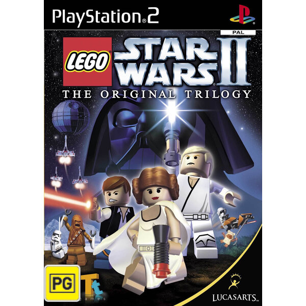 LEGO Star Wars II Original Trilogy [Playstation 2] Box and Game