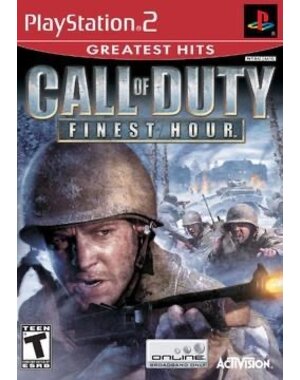  Call of Duty Finest Hour [Greatest Hits] [Playstation 2] Bow and Game