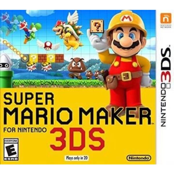 Super Mario Maker [Nintendo 3DS} Box and Game