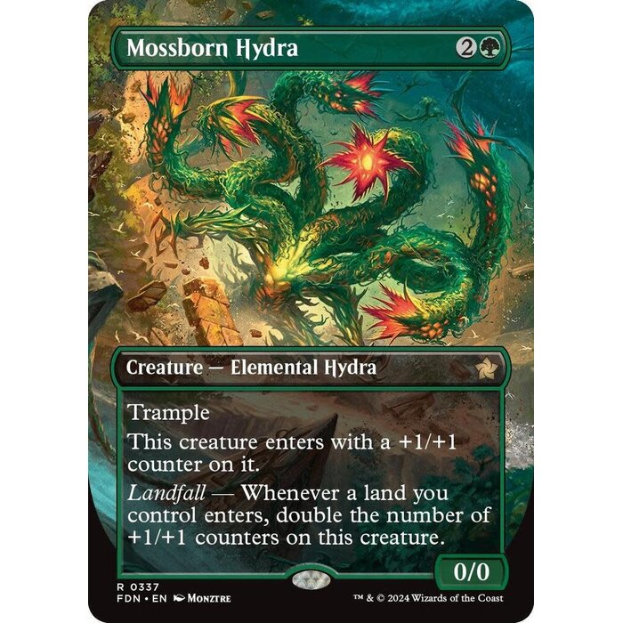 Magic: The Gathering Mossborn Hydra (Borderless) (337) Lightly Played
