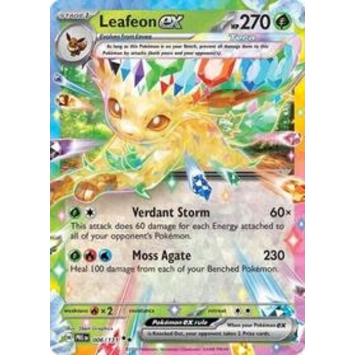 Pokemon Leafeon ex (006) Lightly Played Holofoil
