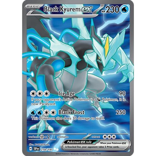 Pokemon Black Kyurem ex (218) Lightly Played Holofoil
