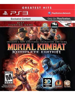  Mortal Kombat Komplete Edition [Greatest Hits] [Playstation 3] Complete in Box