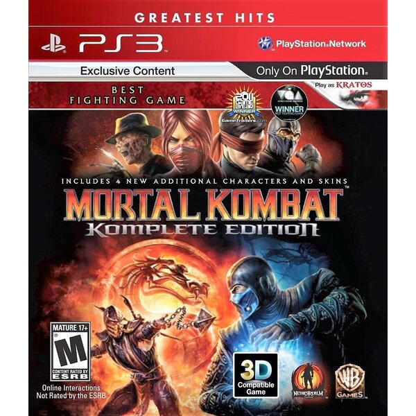 Mortal Kombat Komplete Edition [Greatest Hits] [Playstation 3] Complete in Box