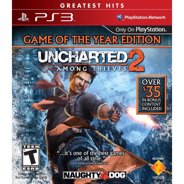 Uncharted 2: Among Thieves [Game of the Year Greatest Hits] [Playstation 3] Complete in Box