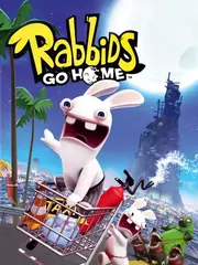  Rabbids Go Home [Wii] Box and Game