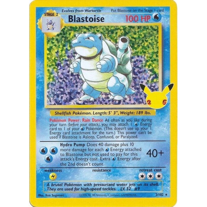 Pokemon Blastoise (002) Lightly Played Holofoil